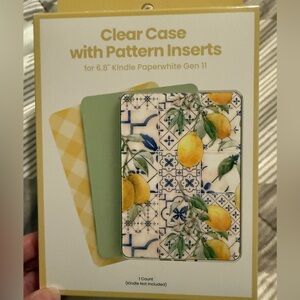 Clear Case with Pattern Inserts for Kindle Paperwhite